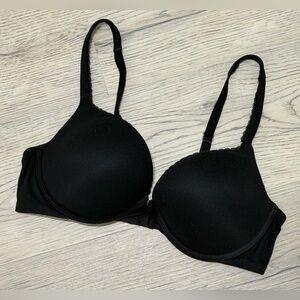VICTORIA'S SECRET Body By Victoria Push Up In Black -36C NEW